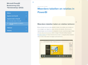 Microsoft PowerBi Kennismaking